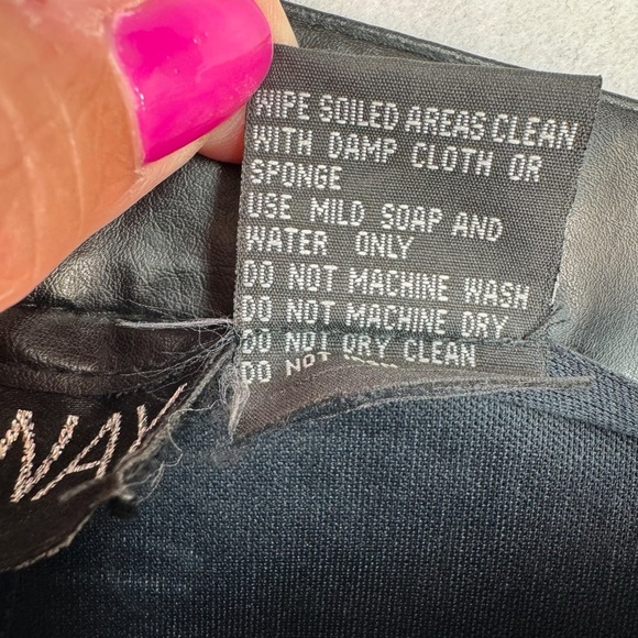 Highway Bootcut Faux Leather Pants Womens Juniors Size 9 Black High Rise - Picture 6 of 11